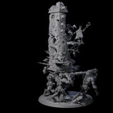 Infernal Demonic Shrine Miniature for Dungeons and Dragons, Pathfinder or other TTRPGs