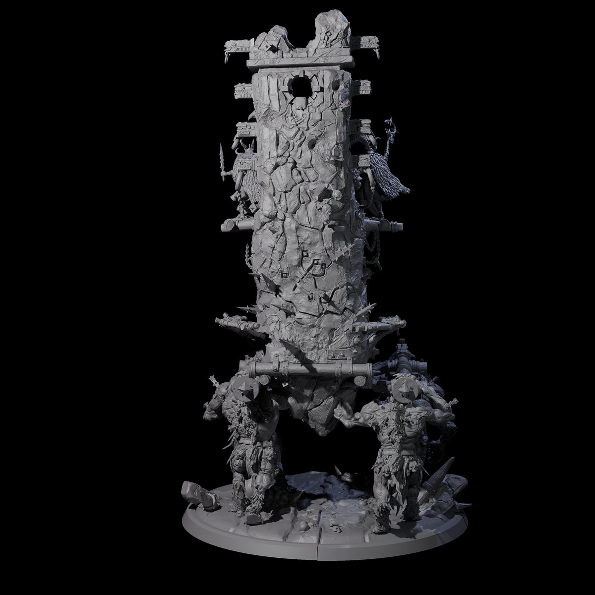 Infernal Demonic Shrine Miniature for Dungeons and Dragons, Pathfinder or other TTRPGs
