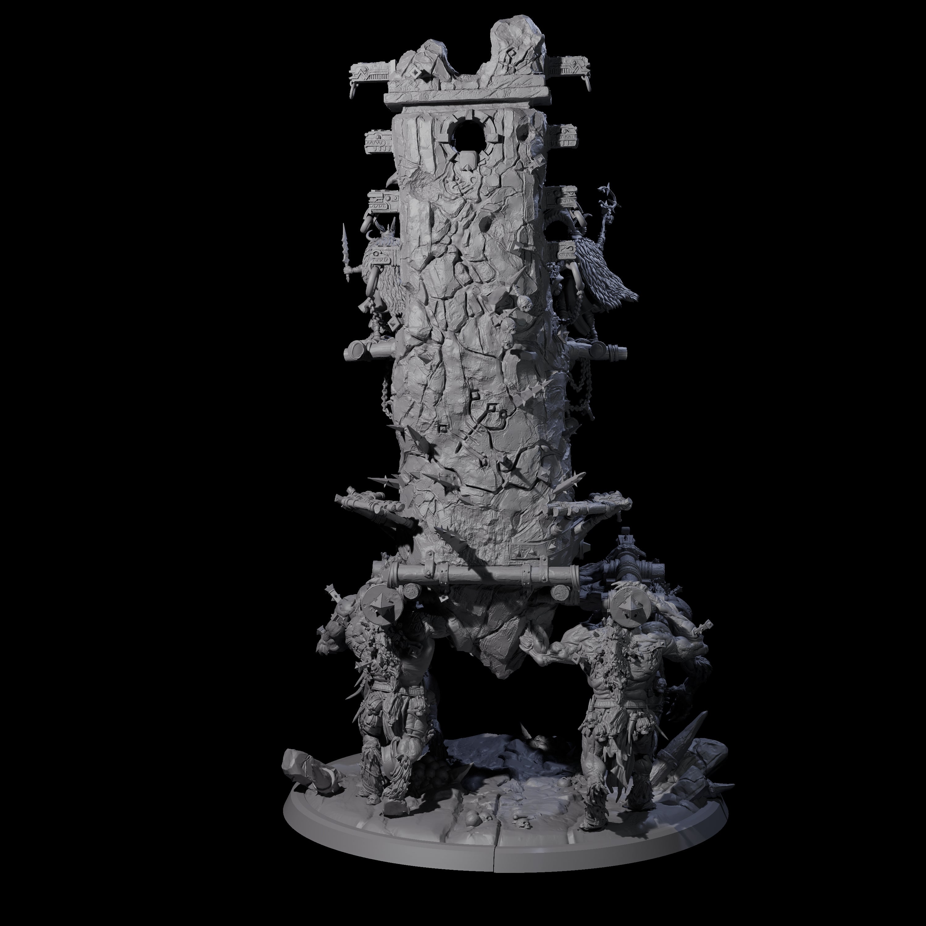 Infernal Demonic Shrine Miniature for Dungeons and Dragons, Pathfinder or other TTRPGs