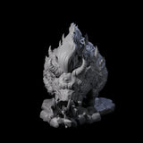 Infernal Hell Boar Fiend Miniature for Dungeons and Dragons, Pathfinder or other TTRPGs