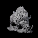 Infernal Hell Boar Fiend Miniature for Dungeons and Dragons, Pathfinder or other TTRPGs