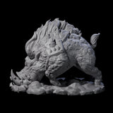 Infernal Hell Boar Fiend Miniature for Dungeons and Dragons, Pathfinder or other TTRPGs