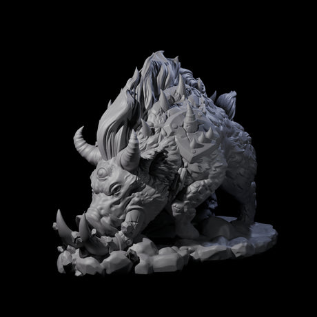 Infernal Hell Boar Fiend Miniature for Dungeons and Dragons, Pathfinder or other TTRPGs