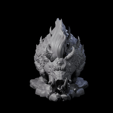 Infernal Hell Boar Fiend Miniature for Dungeons and Dragons, Pathfinder or other TTRPGs