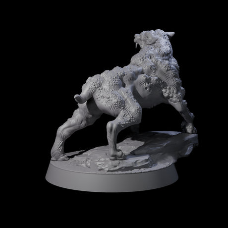 Infested Dog Miniature for Dungeons and Dragons, Pathfinder or other TTRPGs