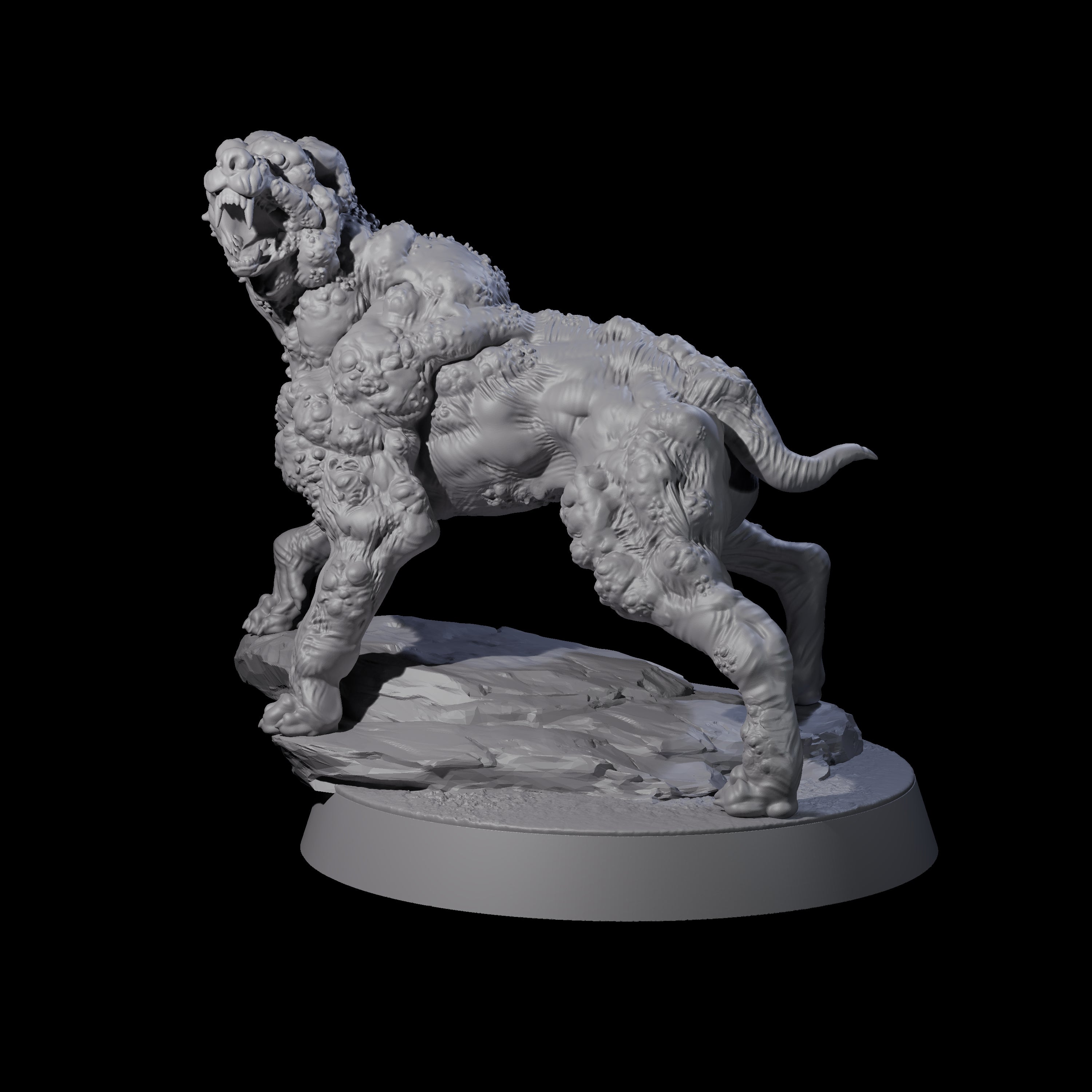 Infested Dog Miniature for Dungeons and Dragons, Pathfinder or other TTRPGs