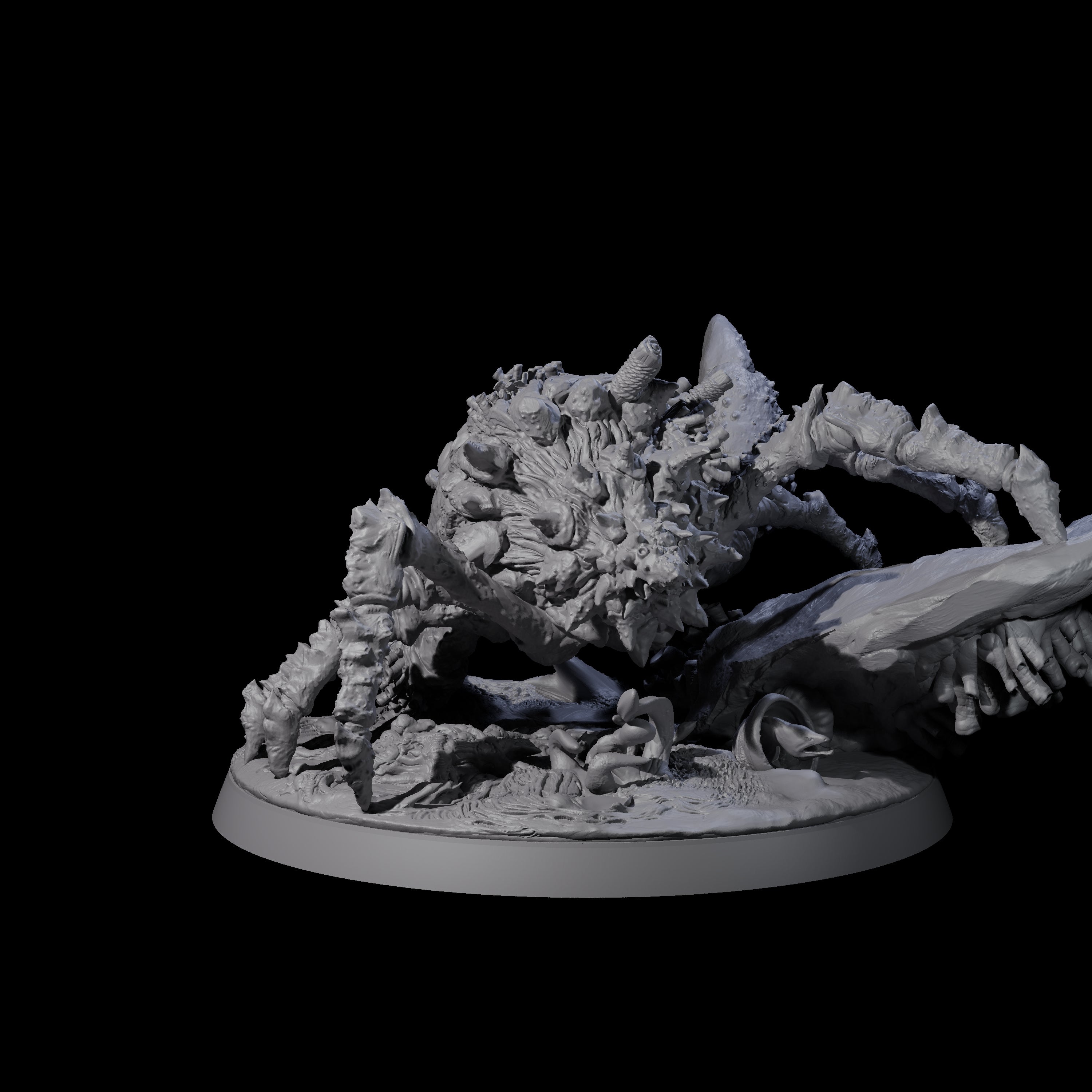 Infested Giant Crab Miniature for Dungeons and Dragons, Pathfinder or other TTRPGs