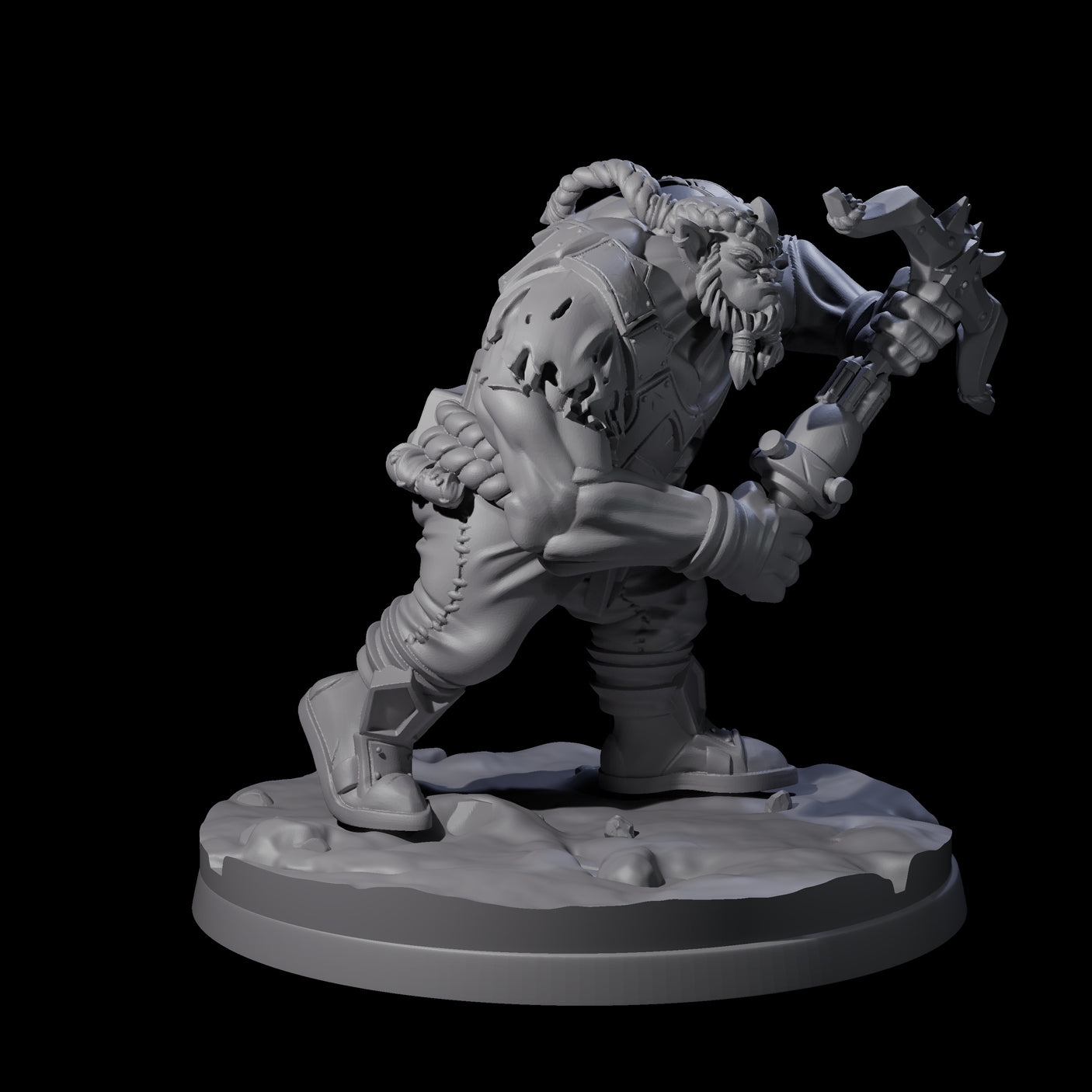 Ingenious Orc Artificer A Miniature for Dungeons and Dragons, Pathfinder or other TTRPGs