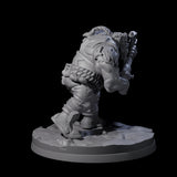 Ingenious Orc Artificer A Miniature for Dungeons and Dragons, Pathfinder or other TTRPGs