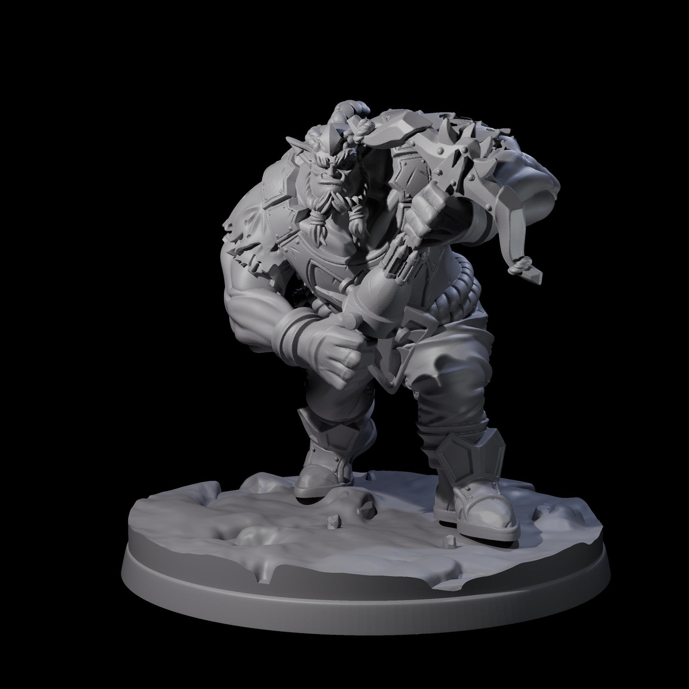 Ingenious Orc Artificer A Miniature for Dungeons and Dragons, Pathfinder or other TTRPGs