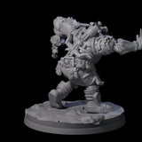 Ingenious Orc Artificer B Miniature for Dungeons and Dragons, Pathfinder or other TTRPGs