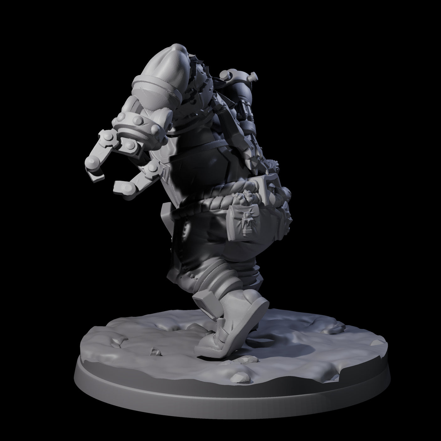 Ingenious Orc Artificer B Miniature for Dungeons and Dragons, Pathfinder or other TTRPGs
