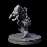 Ingenious Orc Artificer B Miniature for Dungeons and Dragons, Pathfinder or other TTRPGs