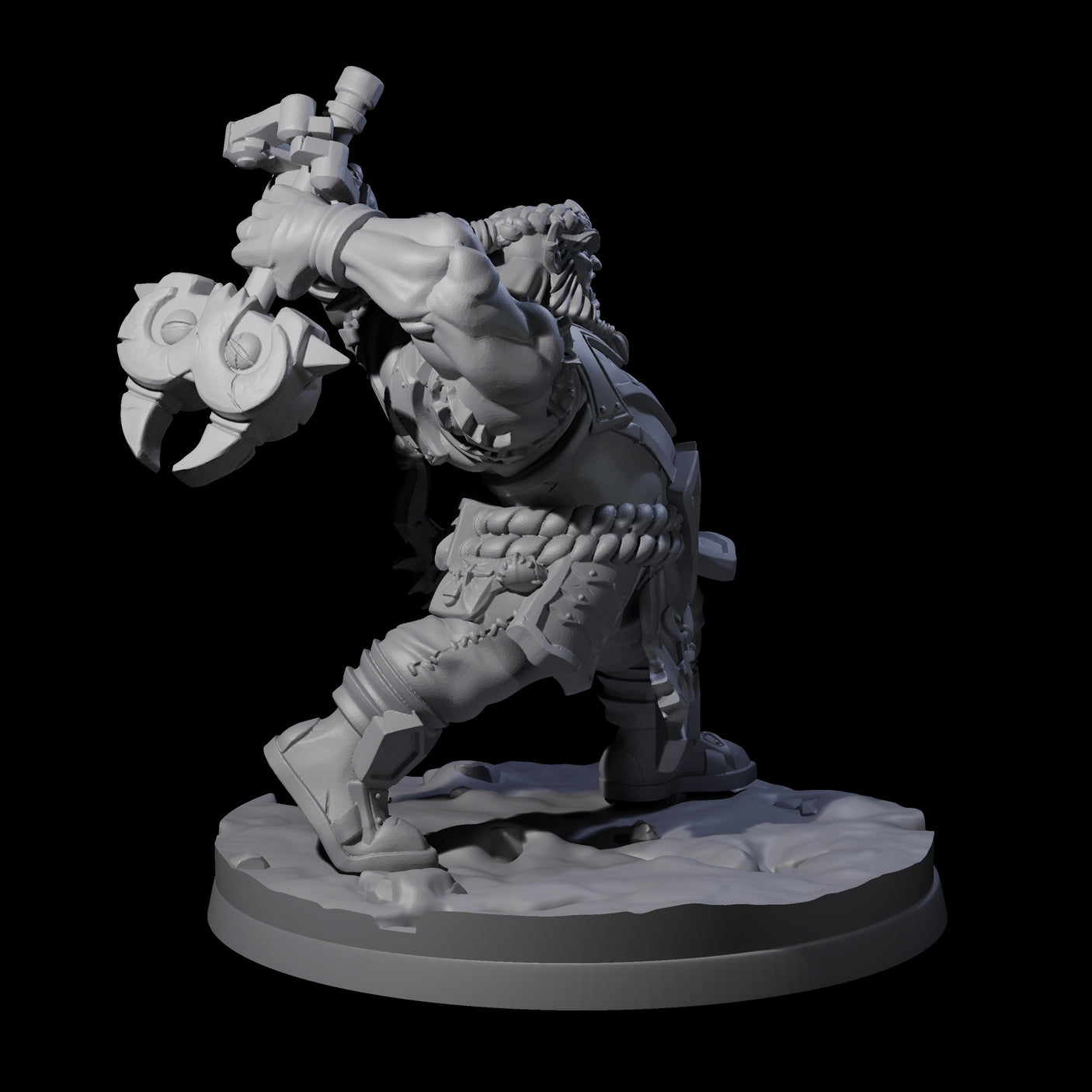 Ingenious Orc Artificer C Miniature for Dungeons and Dragons, Pathfinder or other TTRPGs