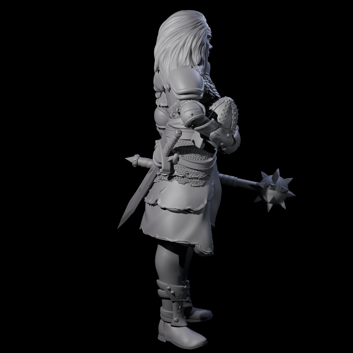 Injured Guard Miniature for Dungeons and Dragons, Pathfinder or other TTRPGs