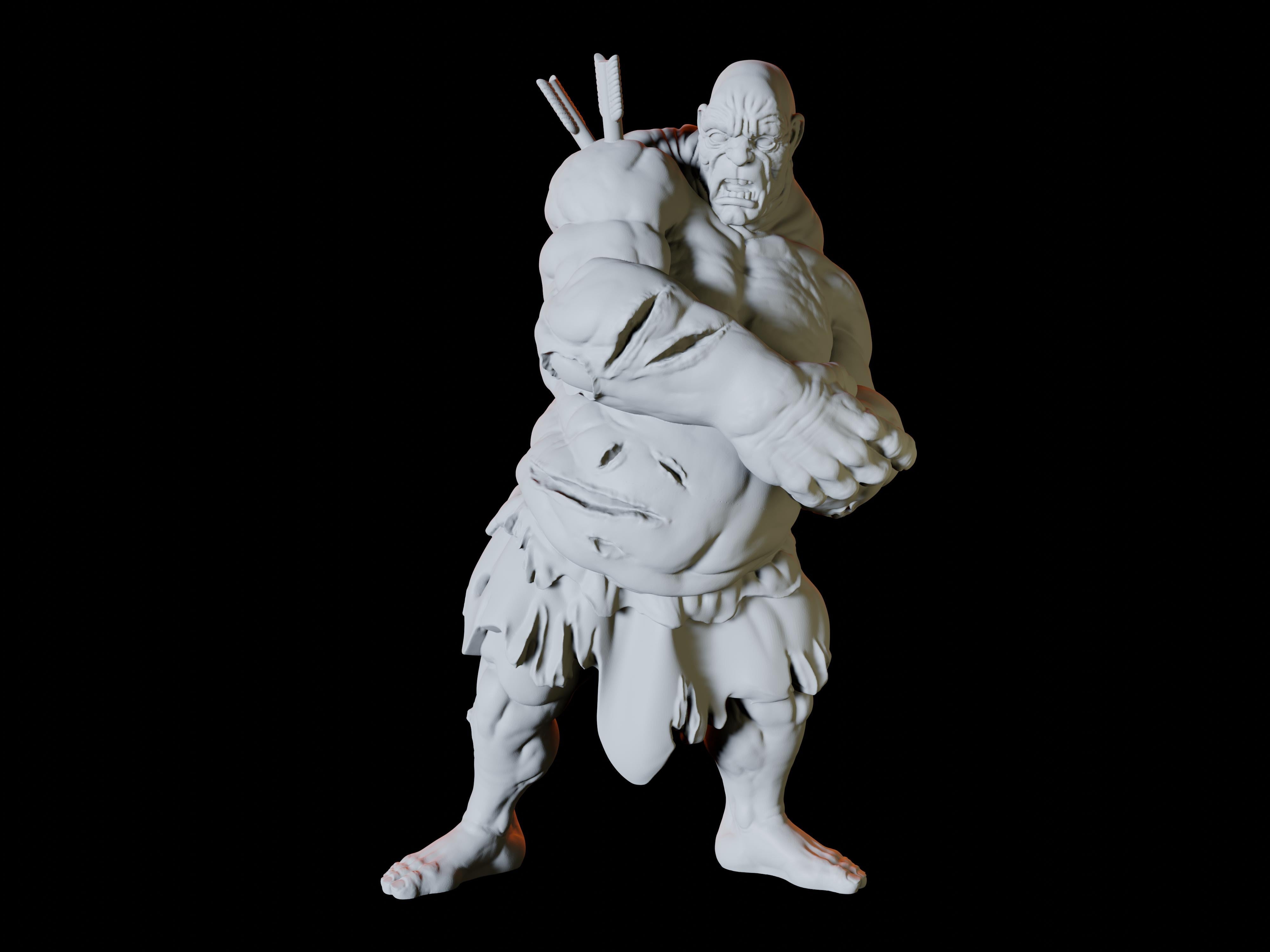 Injured Hill Giant Miniature for Dungeons and Dragons - Myth Forged