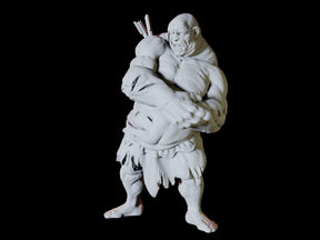 Injured Hill Giant Miniature for Dungeons and Dragons, Pathfinder or other TTRPGs