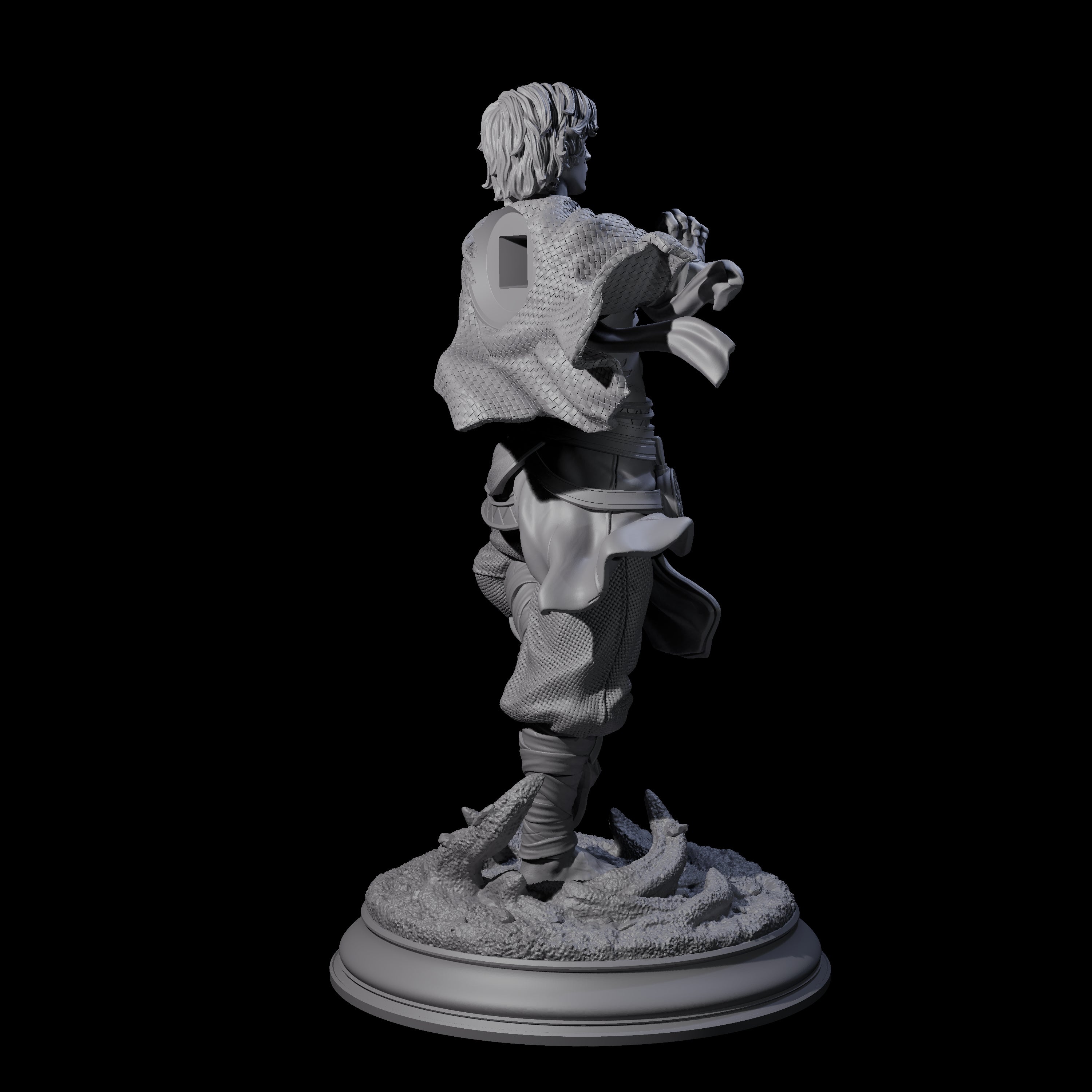 Inner Zen Elf Monk Miniature for Dungeons and Dragons, Pathfinder or other TTRPGs