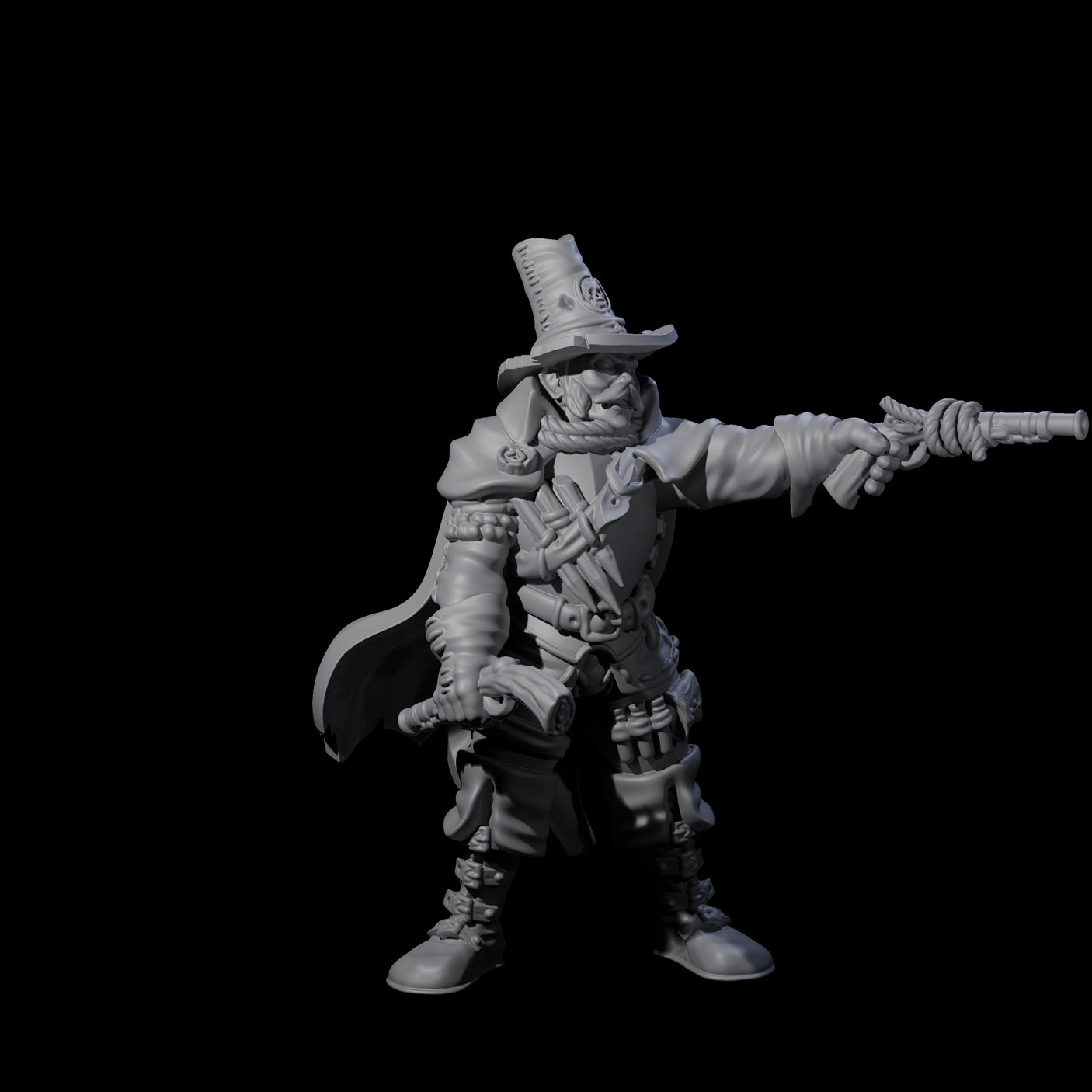 Inquisition Hunter B Miniature for Dungeons and Dragons, Pathfinder or other TTRPGs