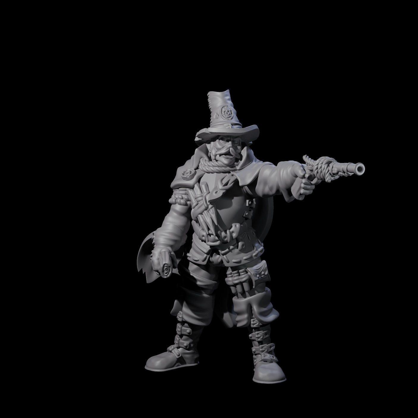 Inquisition Hunter B Miniature for Dungeons and Dragons, Pathfinder or other TTRPGs