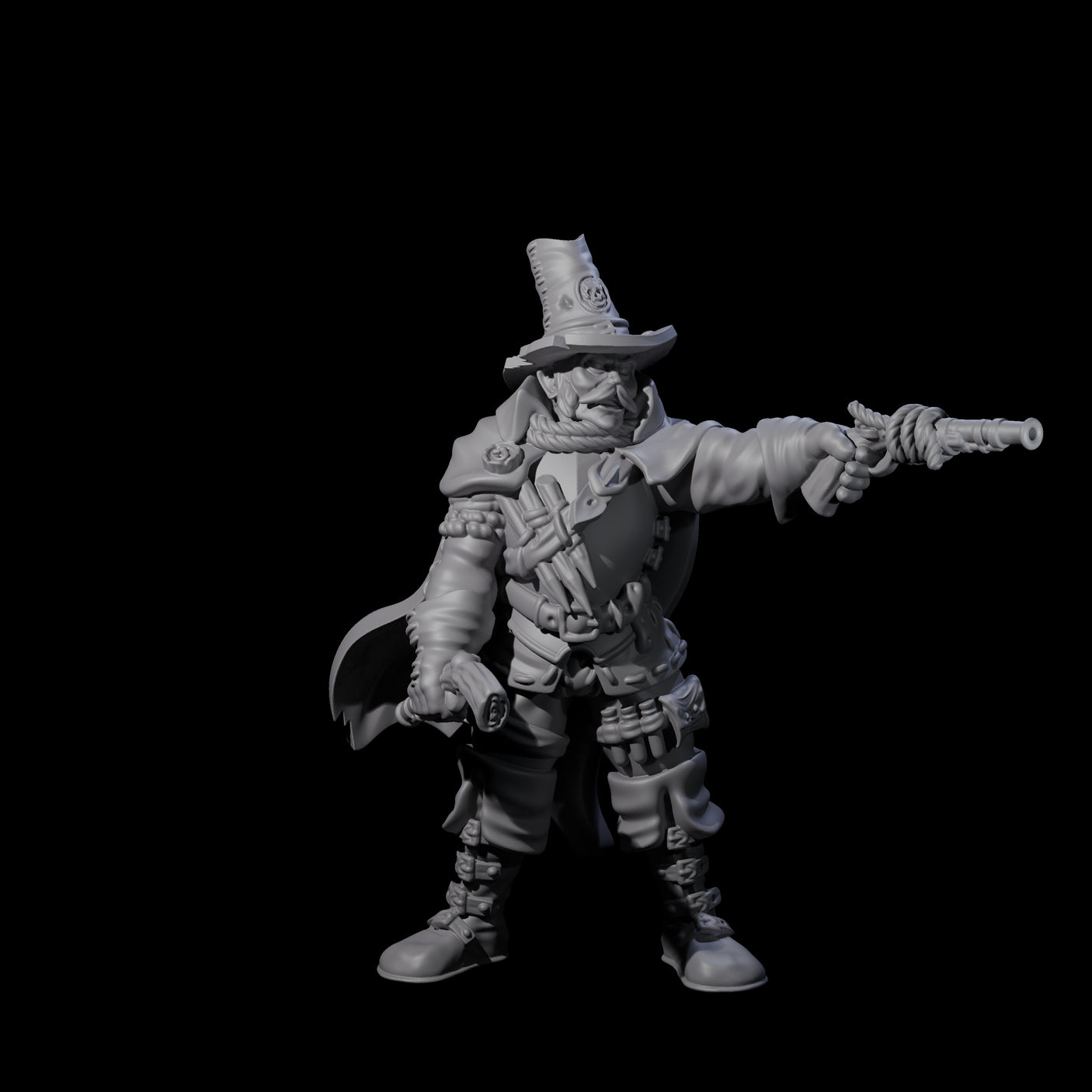 Inquisition Hunter B Miniature for Dungeons and Dragons, Pathfinder or other TTRPGs