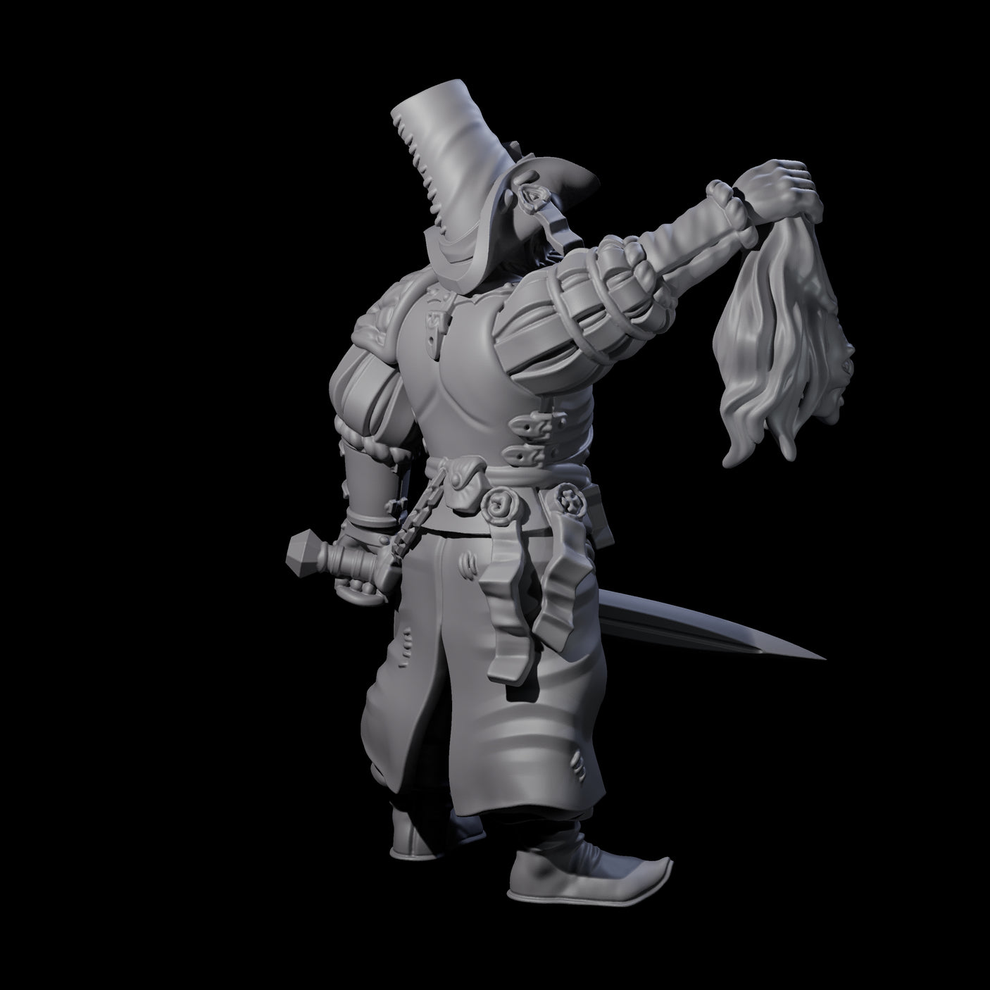 Inquisition Hunter E Miniature for Dungeons and Dragons, Pathfinder or other TTRPGs