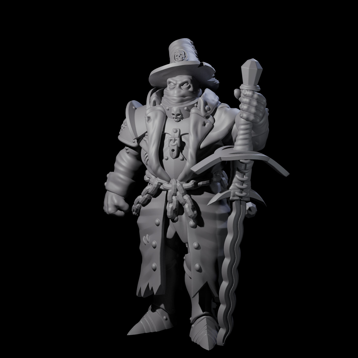 Inquisition Hunter F Miniature for Dungeons and Dragons, Pathfinder or other TTRPGs