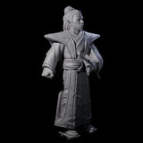 Inquisitive Armourless Samuari Miniature for Dungeons and Dragons, Pathfinder or other TTRPGs