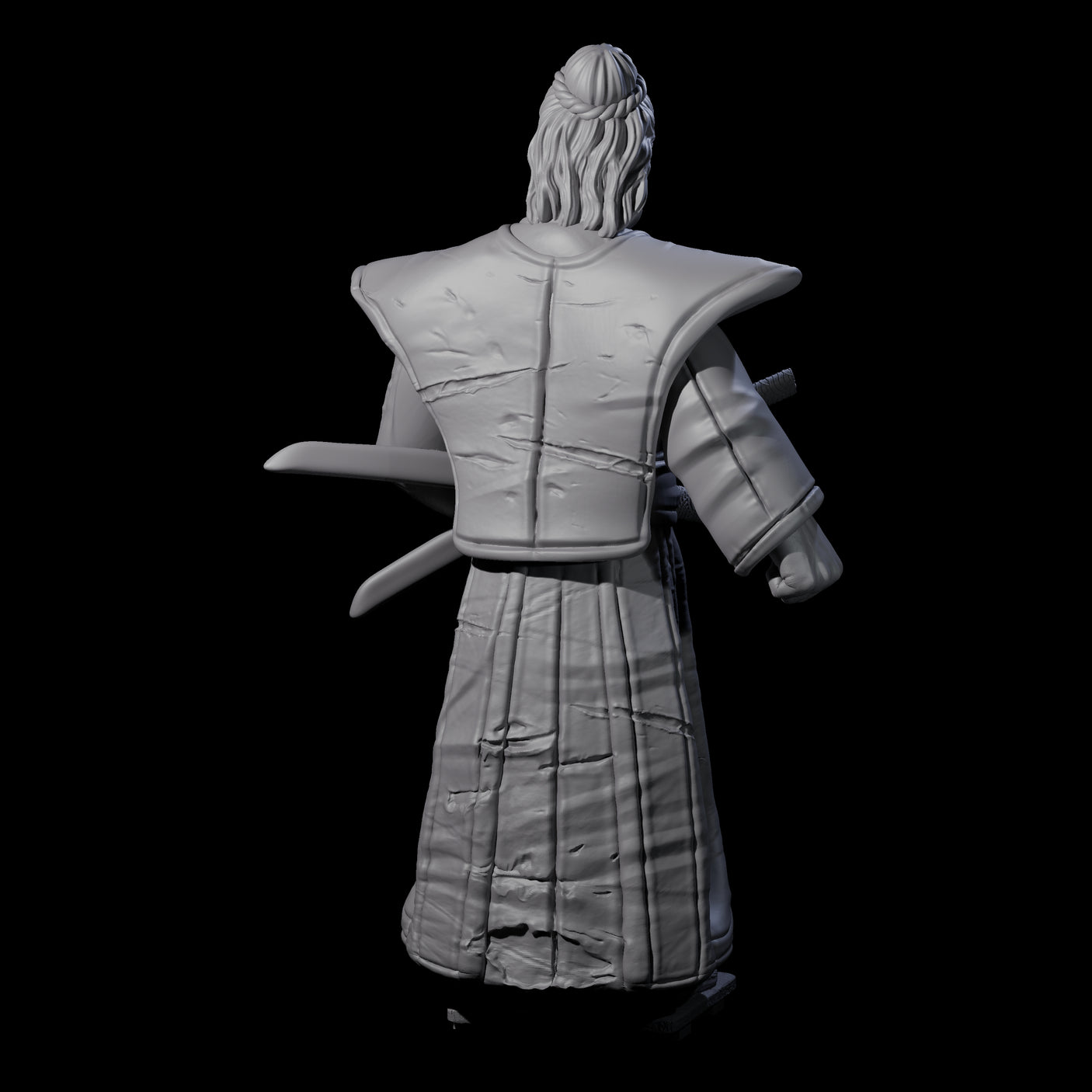 Inquisitive Armourless Samuari Miniature for Dungeons and Dragons, Pathfinder or other TTRPGs