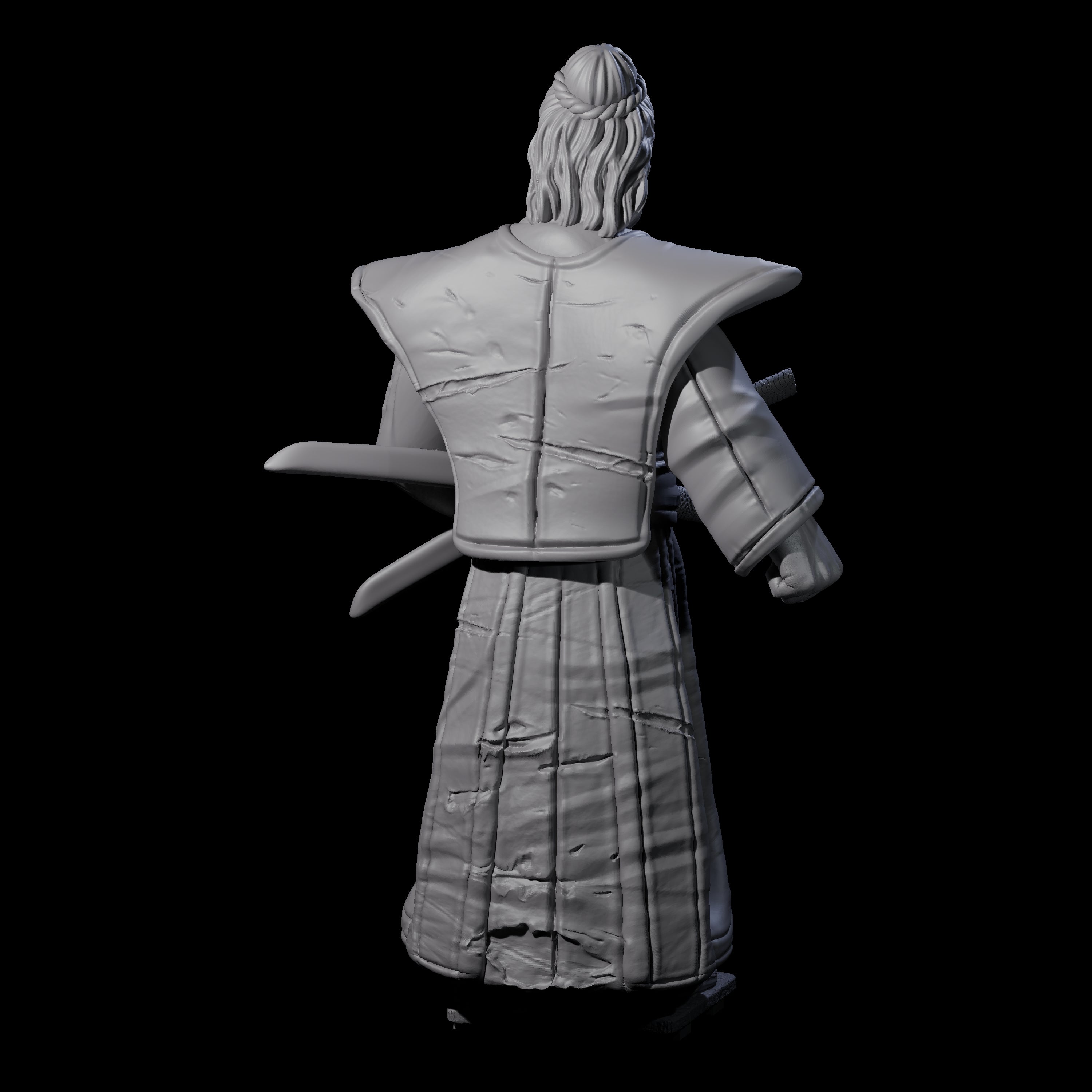 Inquisitive Armourless Samuari Miniature for Dungeons and Dragons, Pathfinder or other TTRPGs