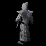 Inquisitive Armourless Samuari Miniature for Dungeons and Dragons, Pathfinder or other TTRPGs