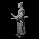 Inquisitive Armourless Samuari Miniature for Dungeons and Dragons, Pathfinder or other TTRPGs