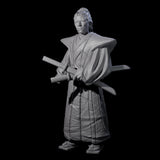 Inquisitive Armourless Samuari Miniature for Dungeons and Dragons, Pathfinder or other TTRPGs