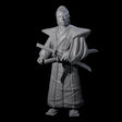 Inquisitive Armourless Samuari Miniature for Dungeons and Dragons, Pathfinder or other TTRPGs