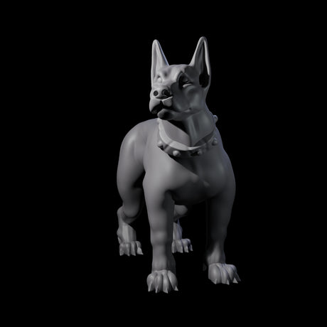 Inquisitive Dog A Miniature for Dungeons and Dragons, Pathfinder or other TTRPGs
