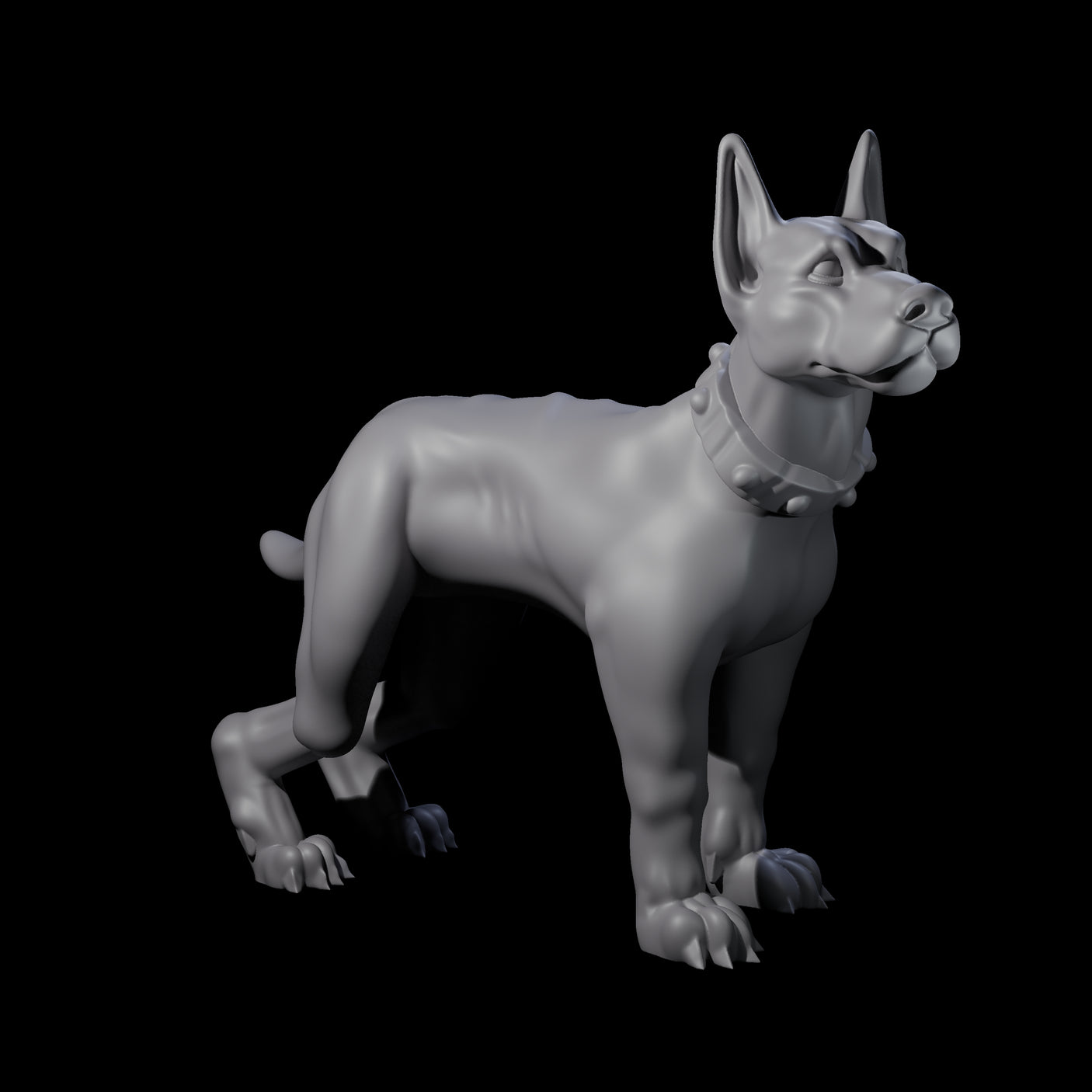 Inquisitive Dog A Miniature for Dungeons and Dragons, Pathfinder or other TTRPGs