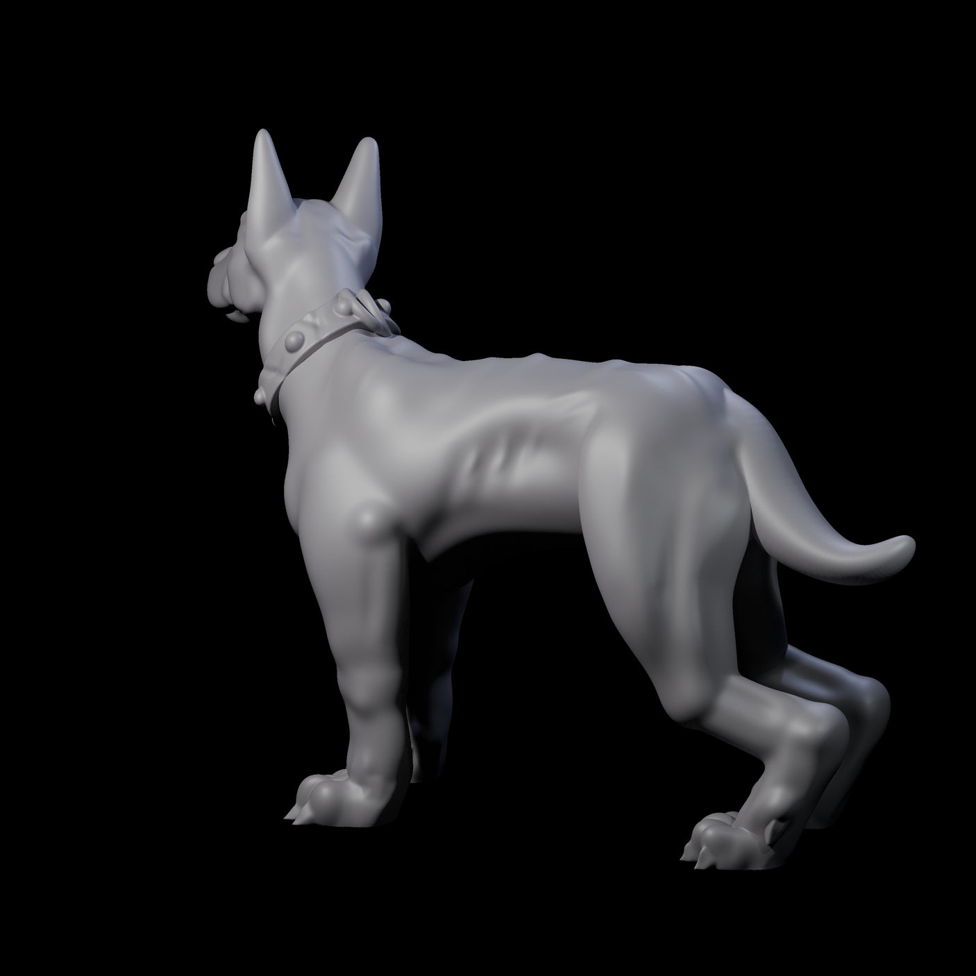 Inquisitive Dog A Miniature for Dungeons and Dragons, Pathfinder or other TTRPGs