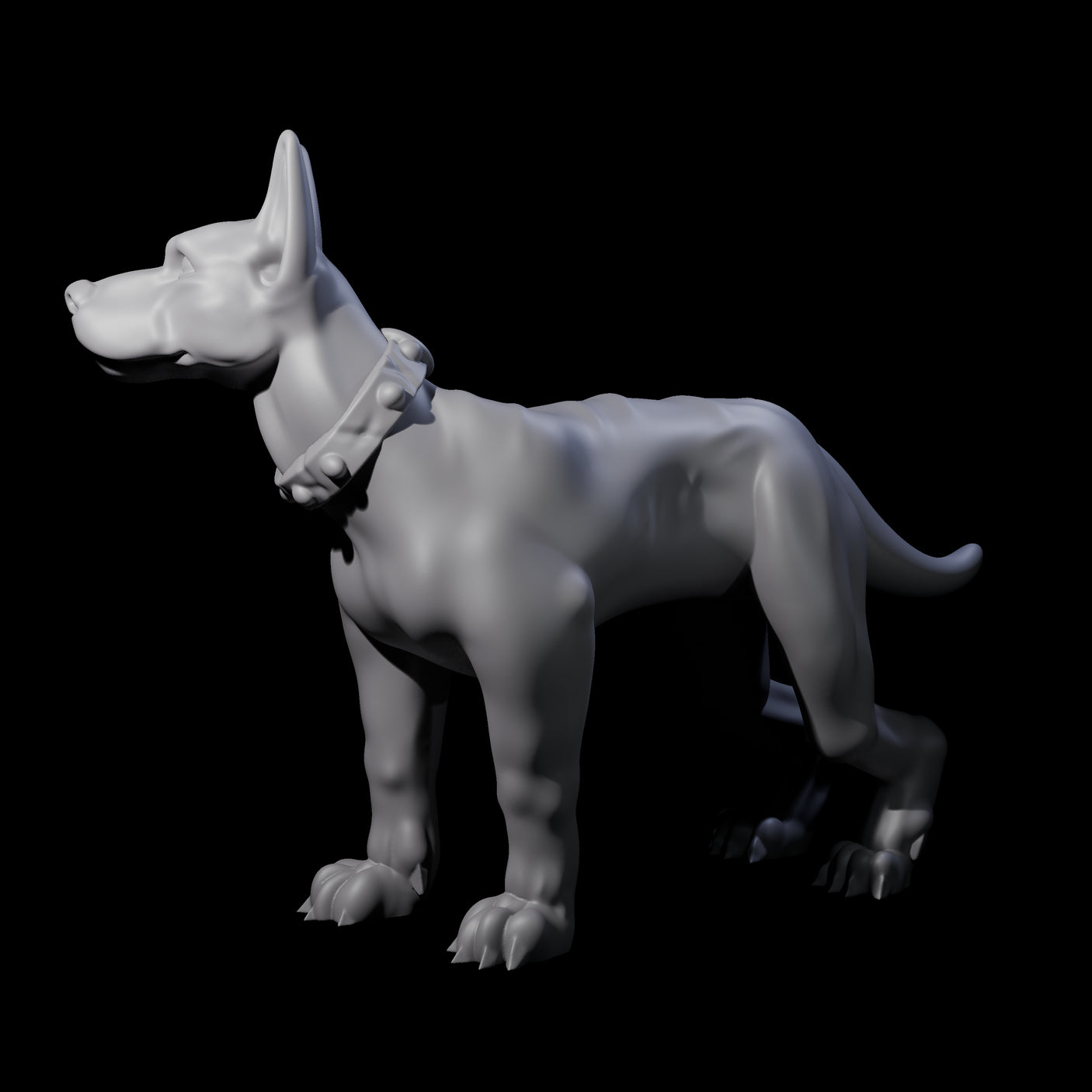 Inquisitive Dog A Miniature for Dungeons and Dragons, Pathfinder or other TTRPGs