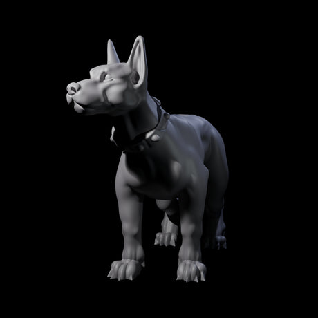 Inquisitive Dog A Miniature for Dungeons and Dragons, Pathfinder or other TTRPGs