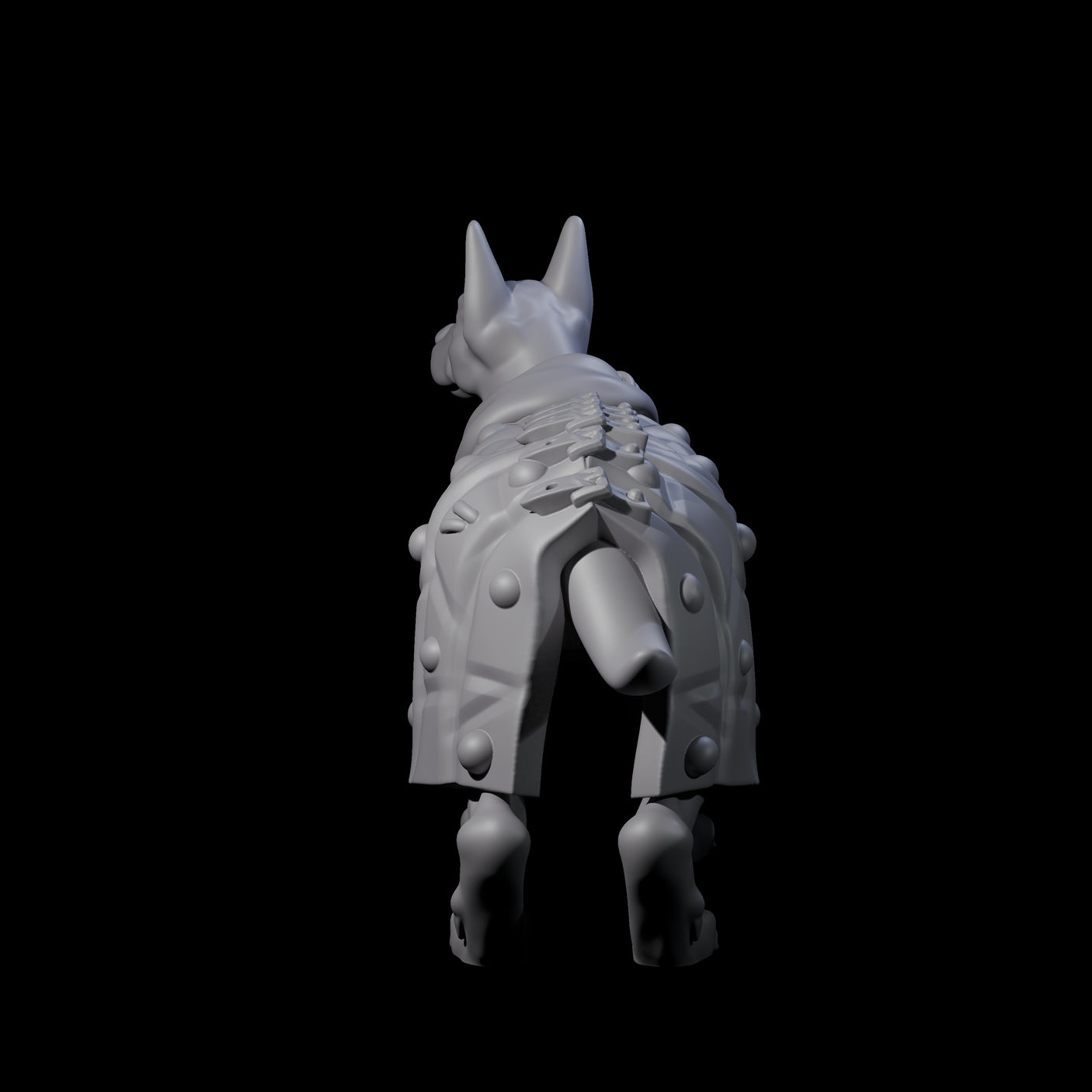 Inquisitive Dog B Miniature for Dungeons and Dragons, Pathfinder or other TTRPGs