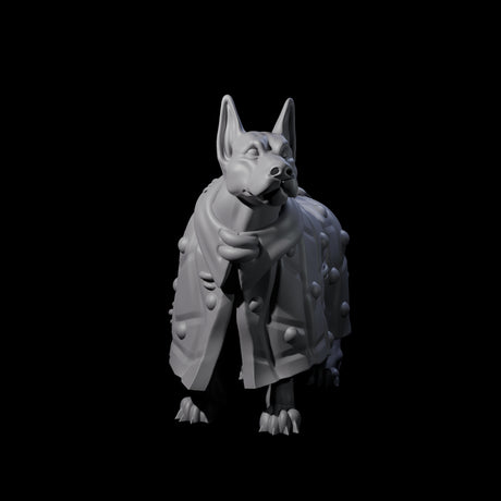 Inquisitive Dog B Miniature for Dungeons and Dragons, Pathfinder or other TTRPGs