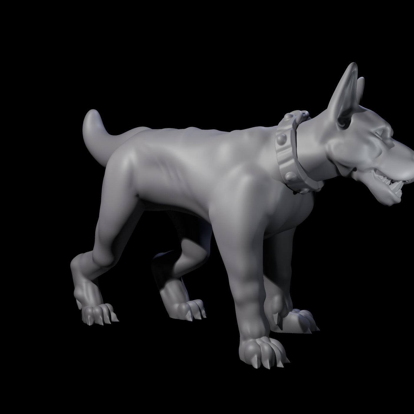 Inquisitive Dog D Miniature for Dungeons and Dragons, Pathfinder or other TTRPGs