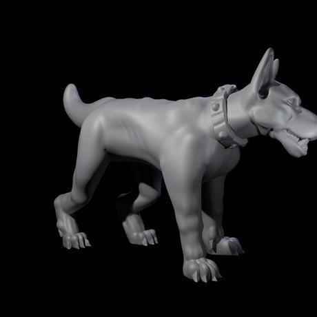 Inquisitive Dog D Miniature for Dungeons and Dragons, Pathfinder or other TTRPGs