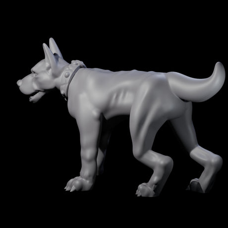 Inquisitive Dog D Miniature for Dungeons and Dragons, Pathfinder or other TTRPGs