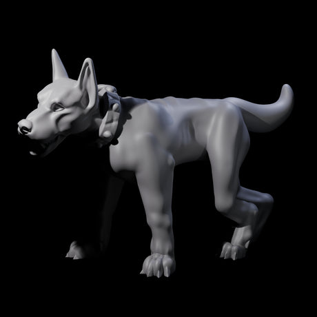 Inquisitive Dog D Miniature for Dungeons and Dragons, Pathfinder or other TTRPGs