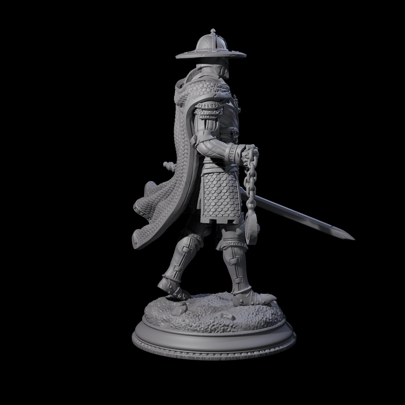 Inquisitor Knight A Miniature for Dungeons and Dragons, Pathfinder or other TTRPGs