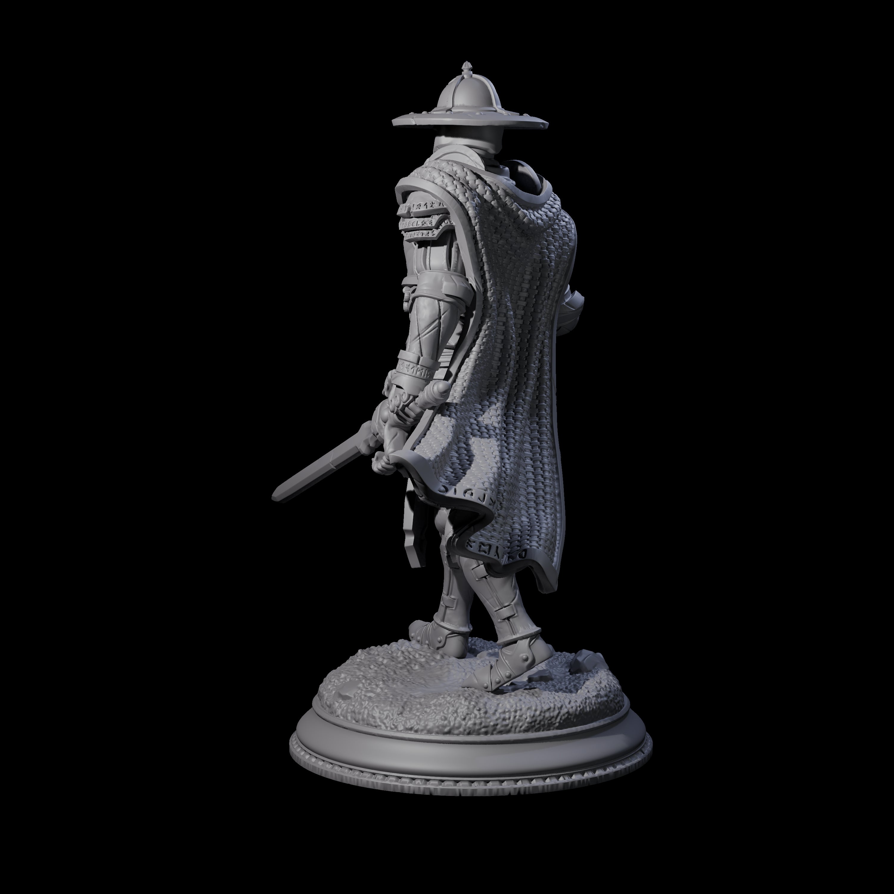 Inquisitor Knight A Miniature for Dungeons and Dragons, Pathfinder or other TTRPGs