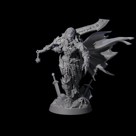 Intense Orc War Matron Miniature for Dungeons and Dragons, Pathfinder or other TTRPGs