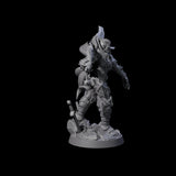 Intense Orc War Matron Miniature for Dungeons and Dragons, Pathfinder or other TTRPGs