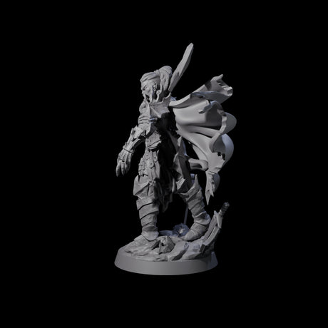 Intense Orc War Matron Miniature for Dungeons and Dragons, Pathfinder or other TTRPGs